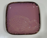 RAD Handcrafted ceramic Reactive Glaze Ceramic square pink platter Set MilesIT Logo