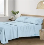 Trance Home Linen 400 TC Pure 100% Cotton Plain King Size Bedsheet